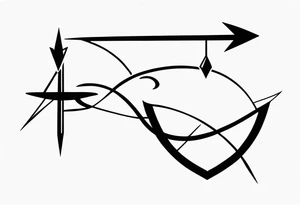 Little tatoo Sagittarius tattoo idea