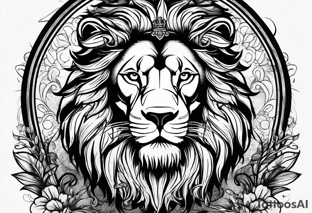 A lion, mammoth, and a bottle of Irish whiskey. tattoo idea