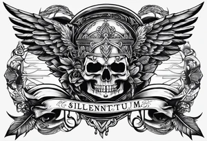silentium est aureum tattoo idea