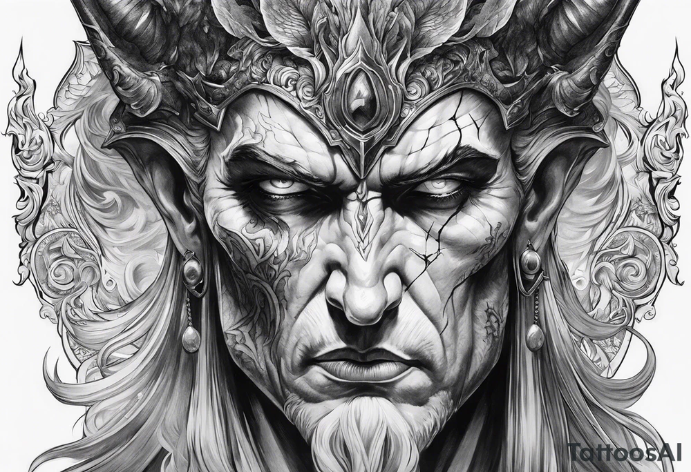 hades the god of death tattoo idea