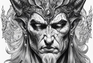 hades the god of death tattoo idea