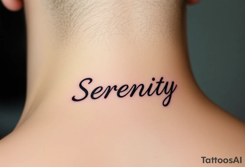 Serenity tattoo idea
