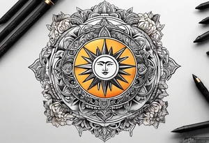 欲望 and the sun -
Simple tattoo idea