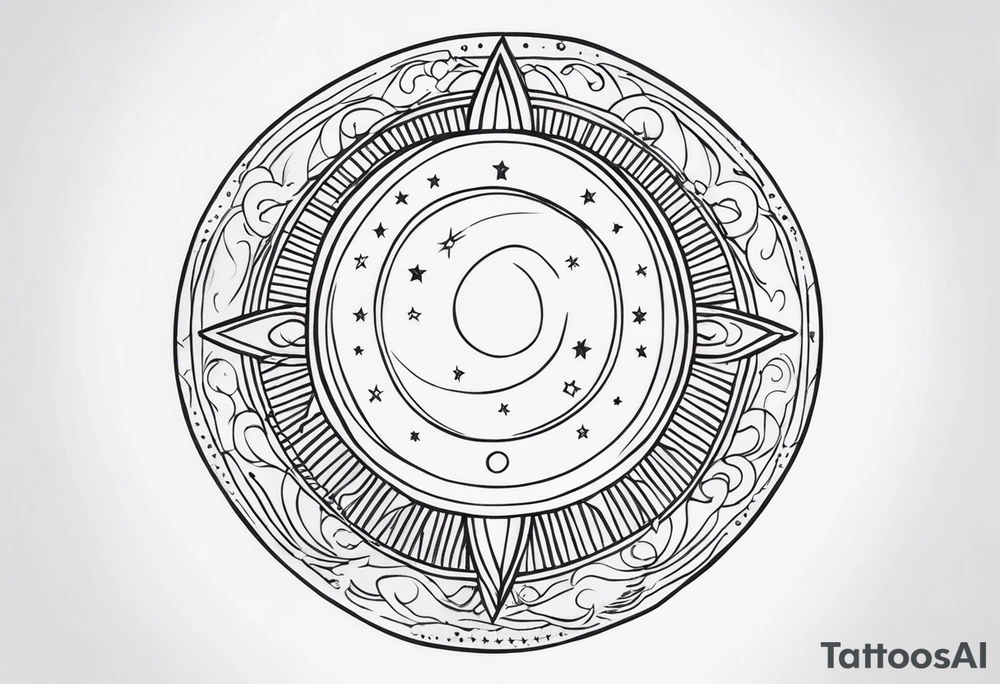 With all my heart and all my soul to the end of the universe To infinity and beyond. sun and moon tattoo idea