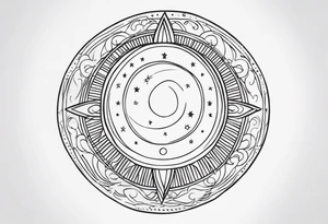 With all my heart and all my soul to the end of the universe To infinity and beyond.  sun and moon tattoo idea