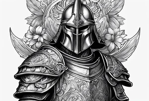 French armor tattoo idea