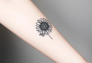 Sunflower tattoo idea