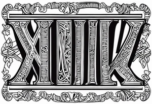 XIX roman numerals. tattoo idea