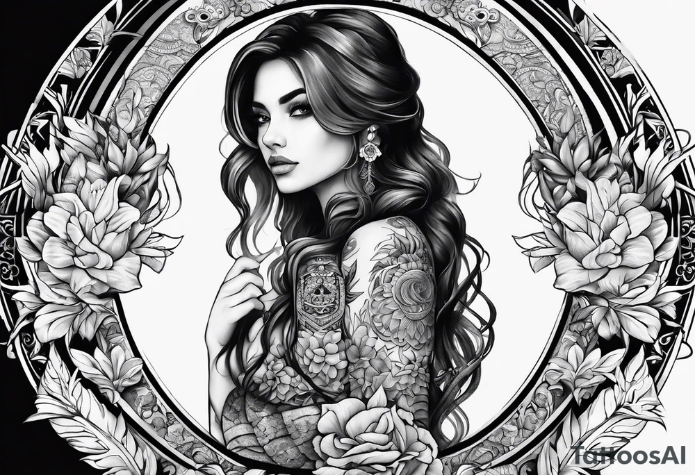 Stomach tattoo full tattoo idea