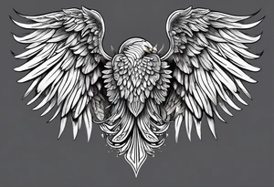 Angel wings that say pop tattoo idea