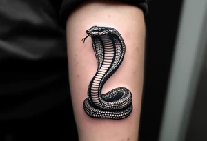 streetwear cobra 
snake seen from the up view tattoo idea