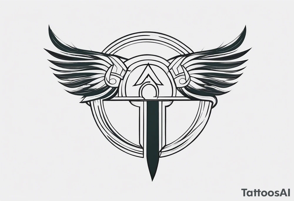 Ancient spartan symbol tattoo tattoo idea