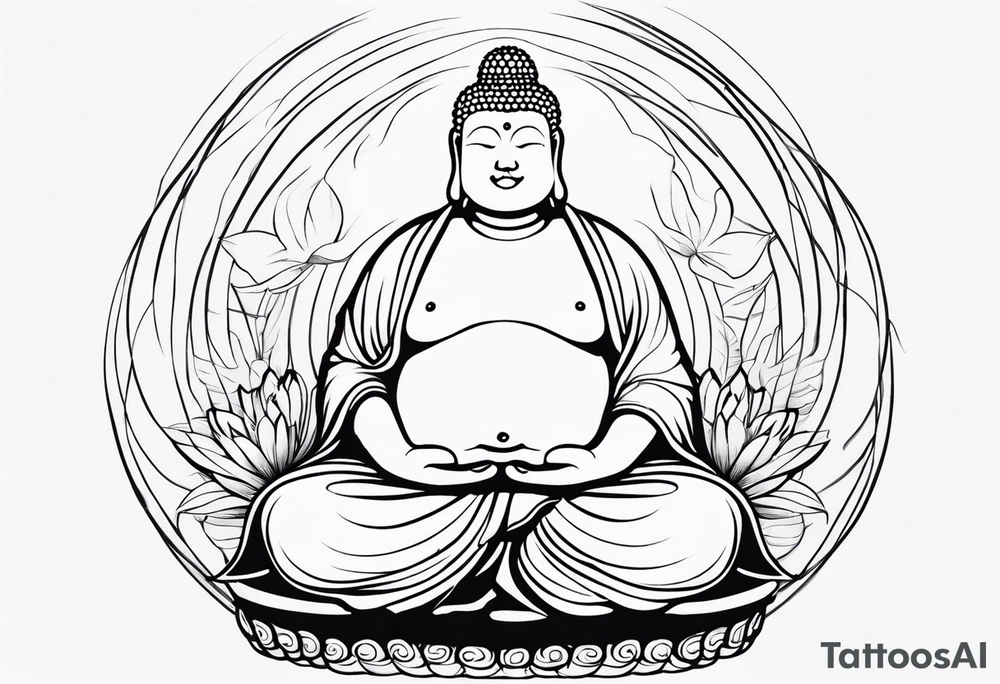 fat Buddha tattoo idea