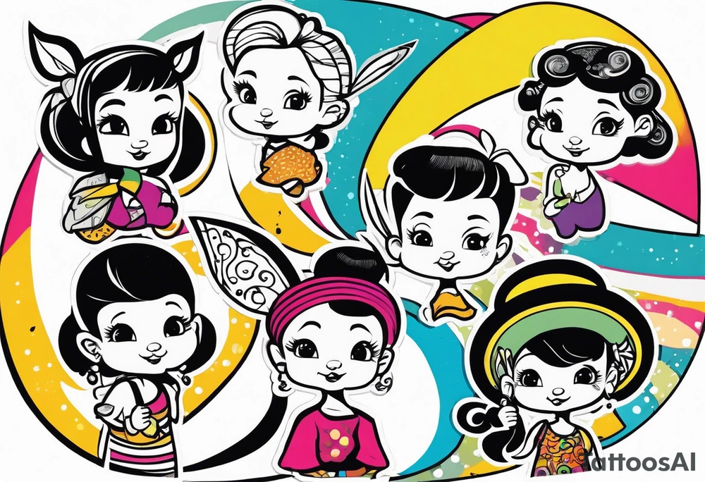 5 SMALL CHILDREN, OF DIFFERENT RACES, 8 EARS OLD tattoo idea