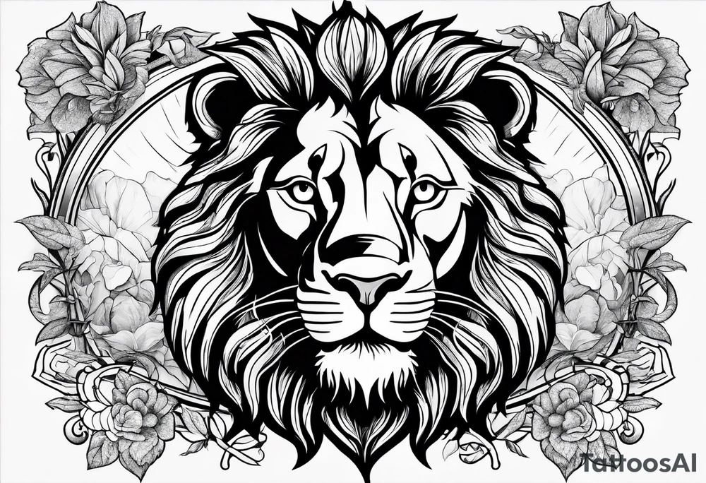 Lion fromage atlas tattoo idea