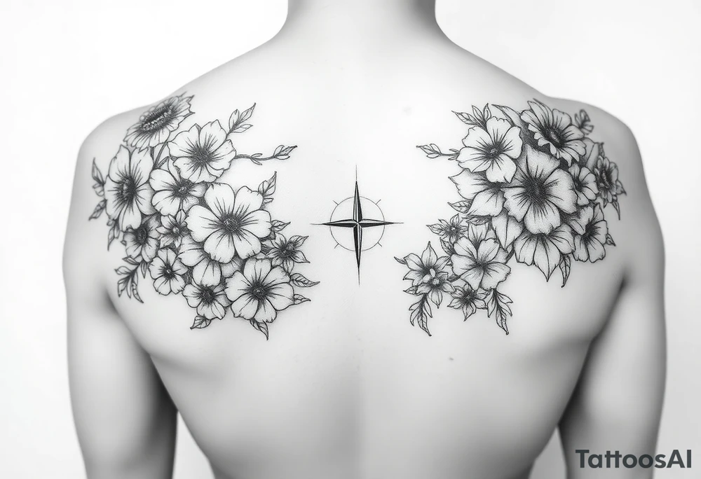 Extra large 
Female full back tattoo garden of eden tattoo idea