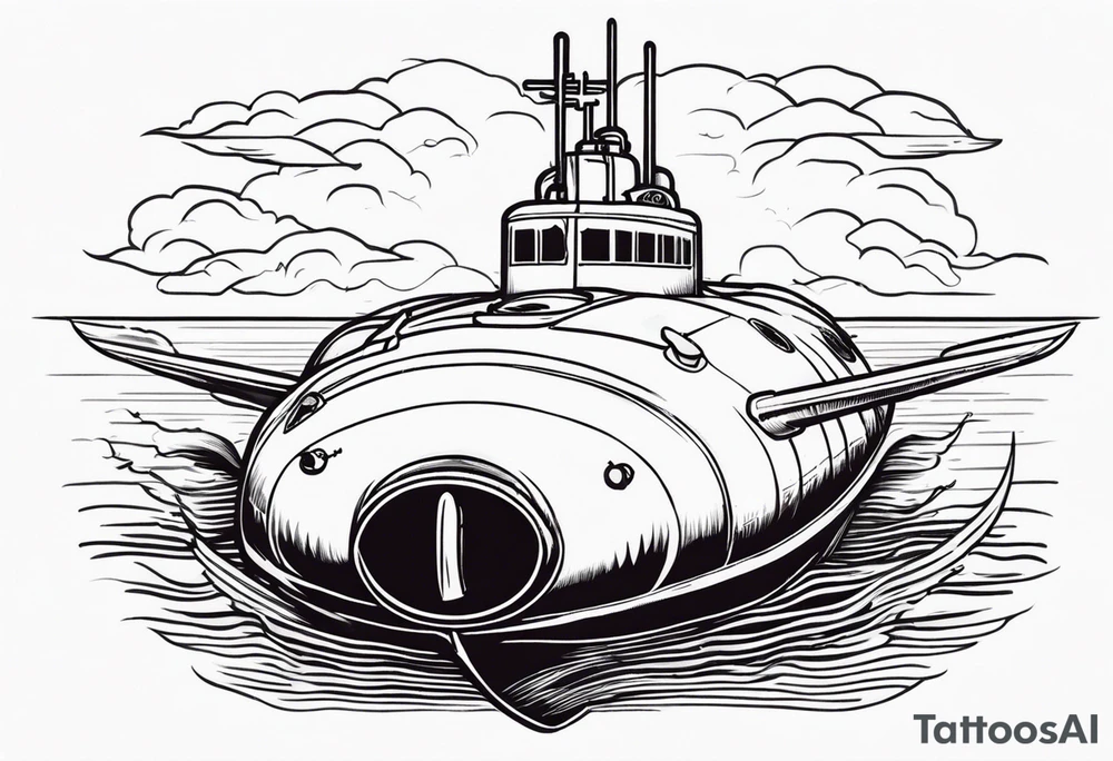 fast attack submarine tattoo idea