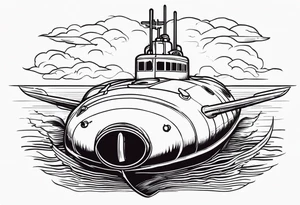 fast attack submarine tattoo idea