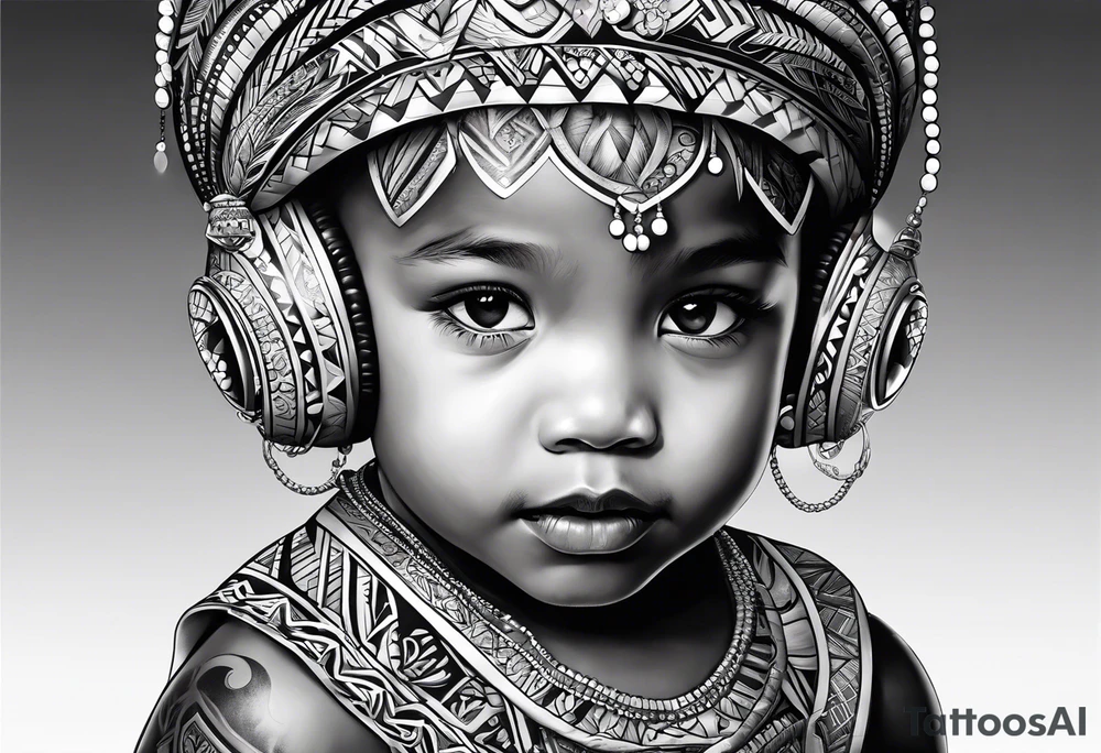 Represents strength of a child tattoo idea