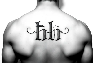 Initials bb tattoo idea
