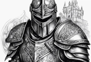 SHOULDER KNIGHT 
TATTOO tattoo idea
