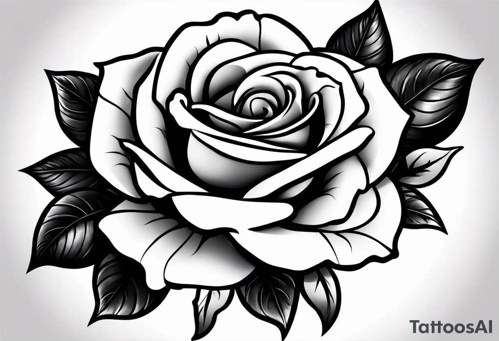 Create a hand tattoo design of a rose with the year 1990 on it. tattoo idea