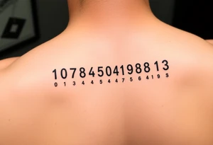 Morse code with coordinates tattoo idea