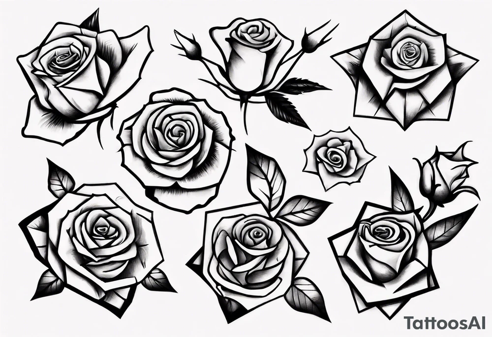Dancing 
off a rose tattoo idea