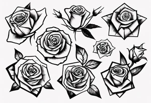Dancing 
off a rose tattoo idea