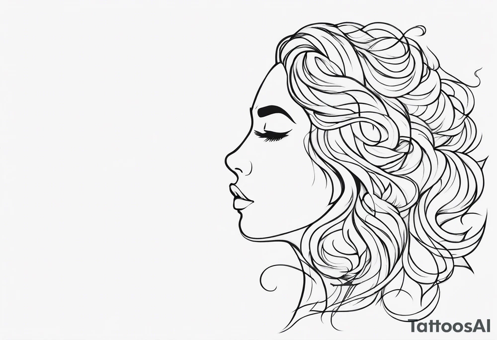 Right side strength tattoo idea