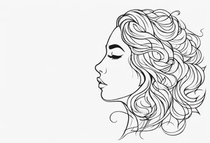 Right side strength tattoo idea