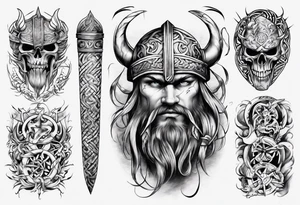 viking whole sleeve tattoo tattoo idea
