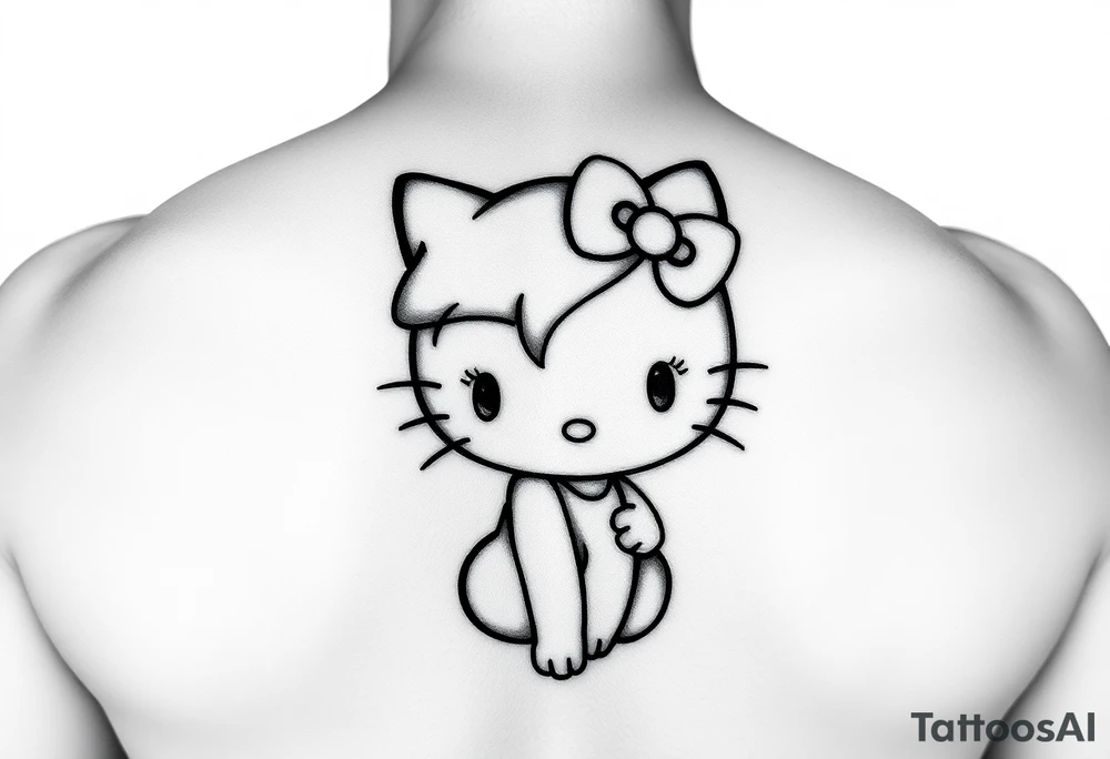 Sally as tinkerbell hello kitty tattoo idea