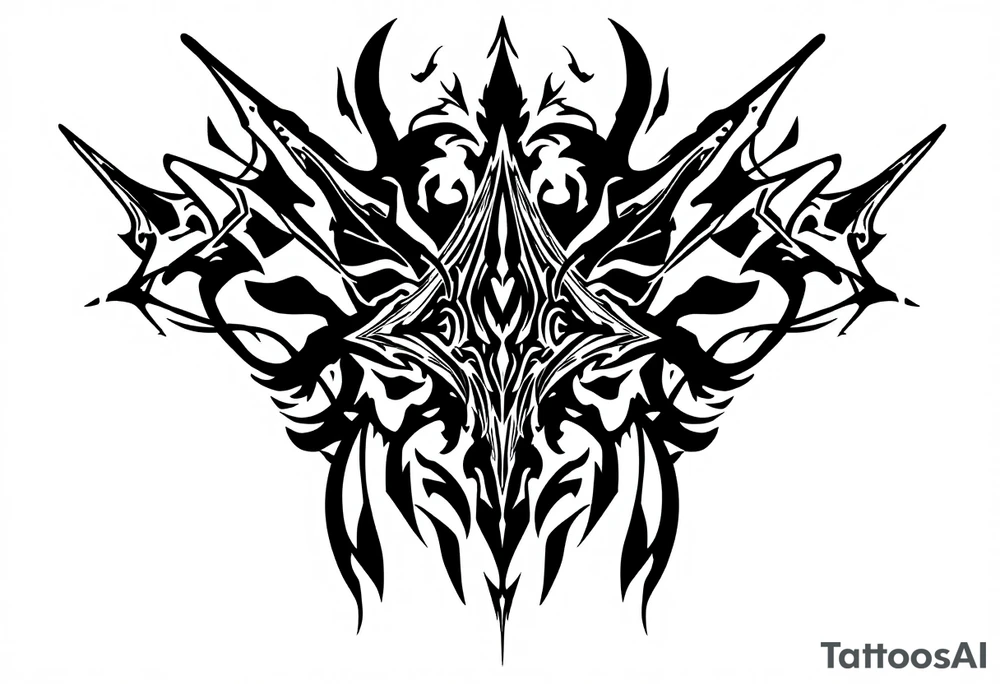 one  arrow  that look down tattoo idea