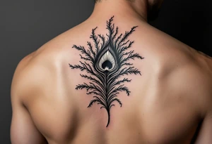 Peacock plume tattoo tattoo idea