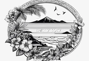 Pura vida letters tattoo idea