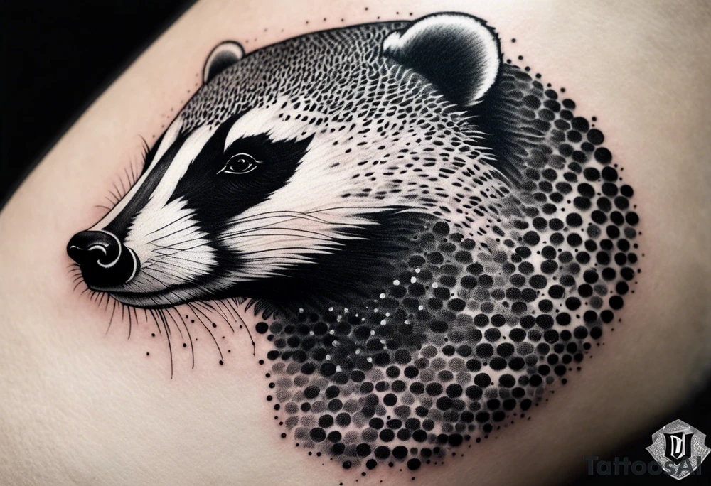 holy badger tattoo idea
