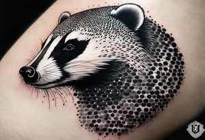 holy badger tattoo idea