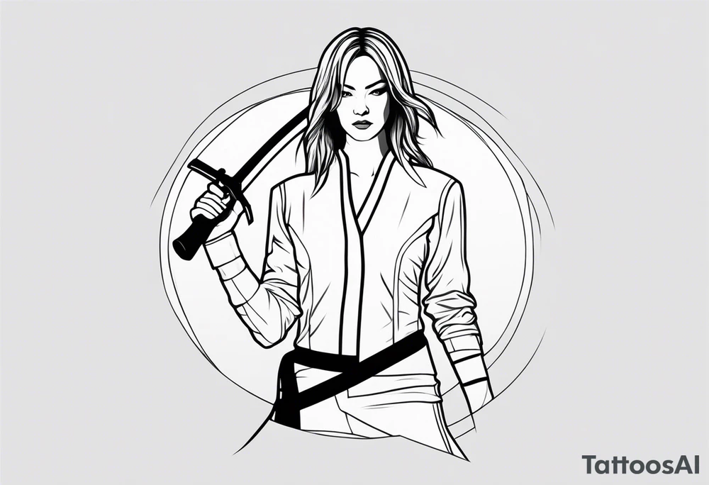 kill bill minimalist tattoo idea