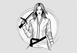 kill bill minimalist tattoo idea