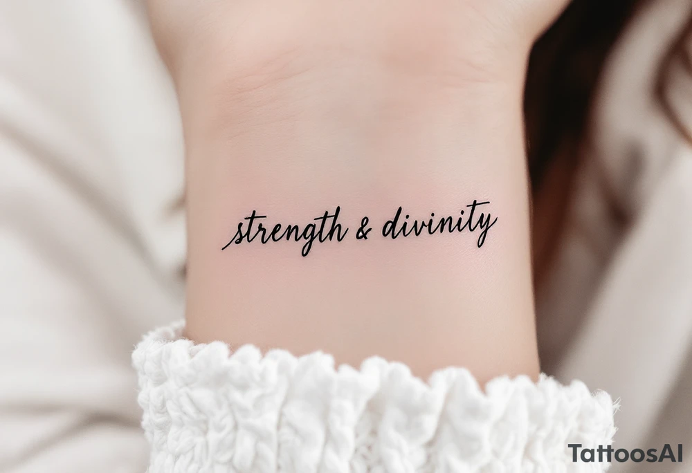 STRENGTH
DIVINITY tattoo idea