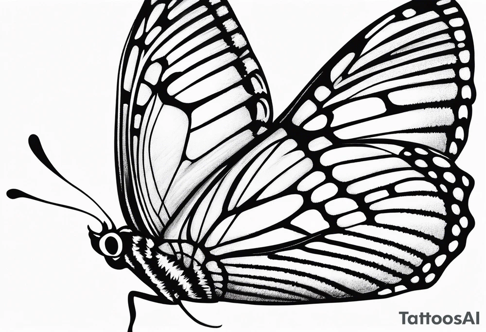 butterfly small tattoo idea