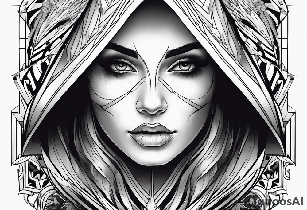 ghost face tattoo idea