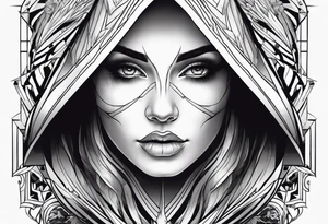 ghost face tattoo idea