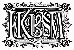 KRSNA tattoo idea