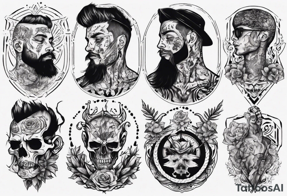 tattooed man tattoo idea