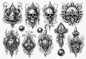 royal flush tattoo idea