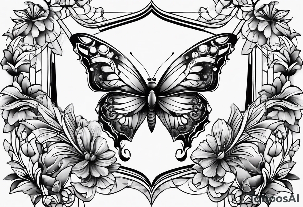 butterfly more manly tattoo idea