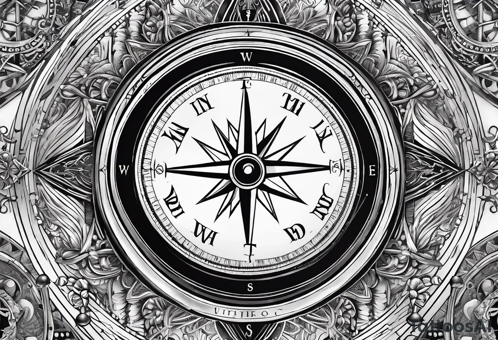 pocket compass opened with signature engraving on the top half inside tattoo idea pocket compass opened with signature engraving on the top half inside tattoo idea