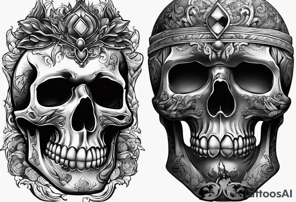 Tomb with smoke tattoo idea